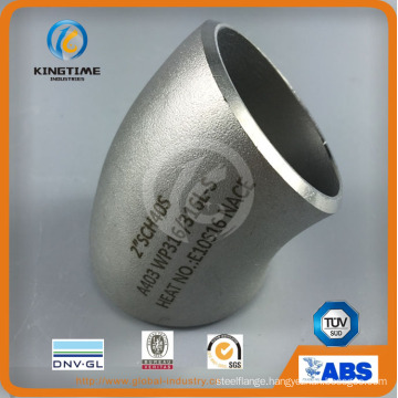 Stainless Steel Fitting 45D Elbow with ISO9001: 2008 Wp316/316L Pipe Fittings (KT0071)